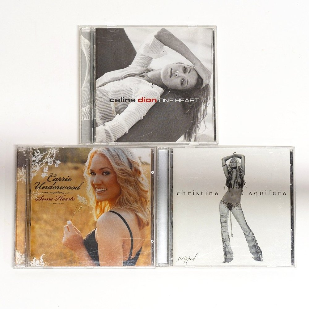 Female Superstars-Aquilera, Dion & Underwood:  Three CD Set